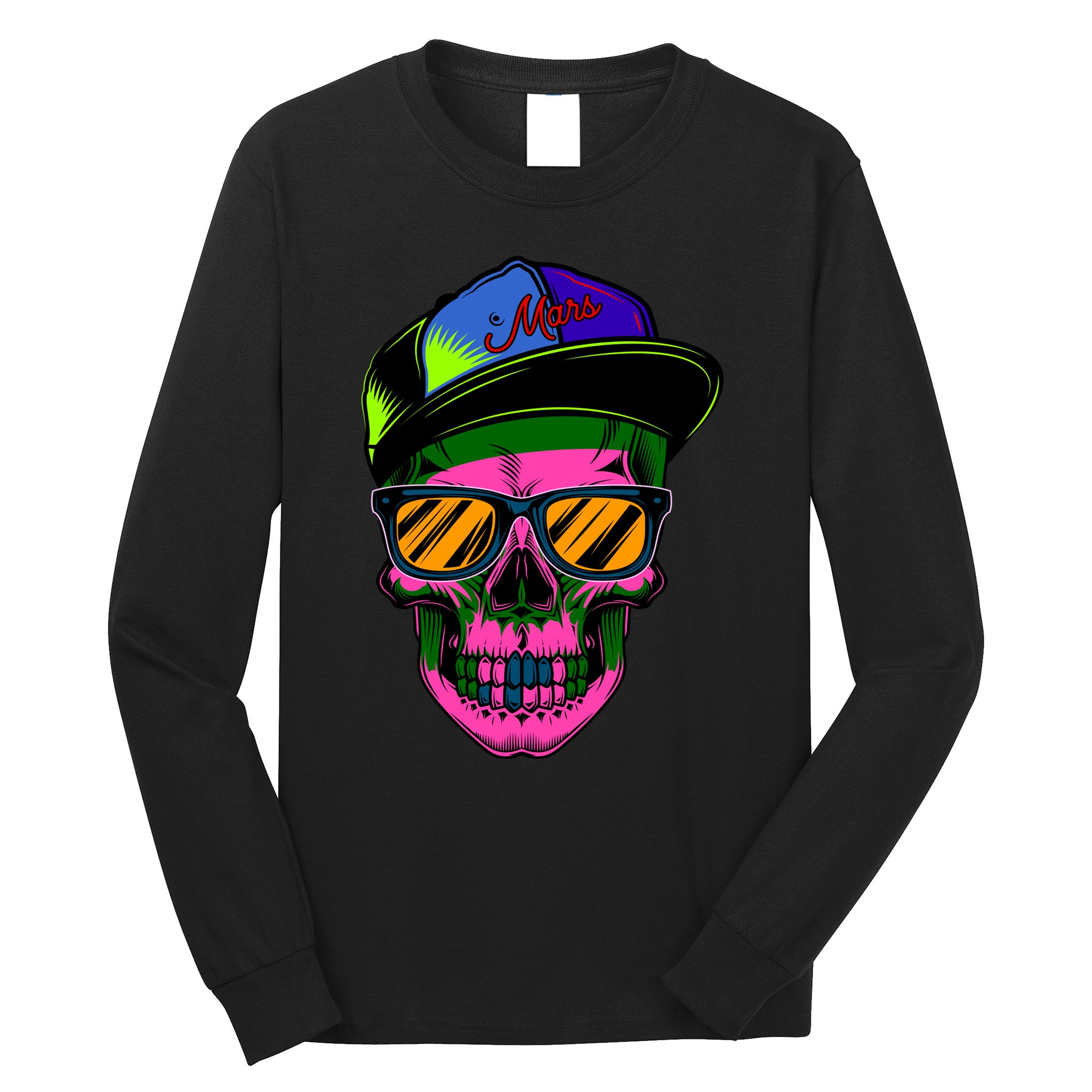 Neon Skeleton Mars Long Sleeve Shirt