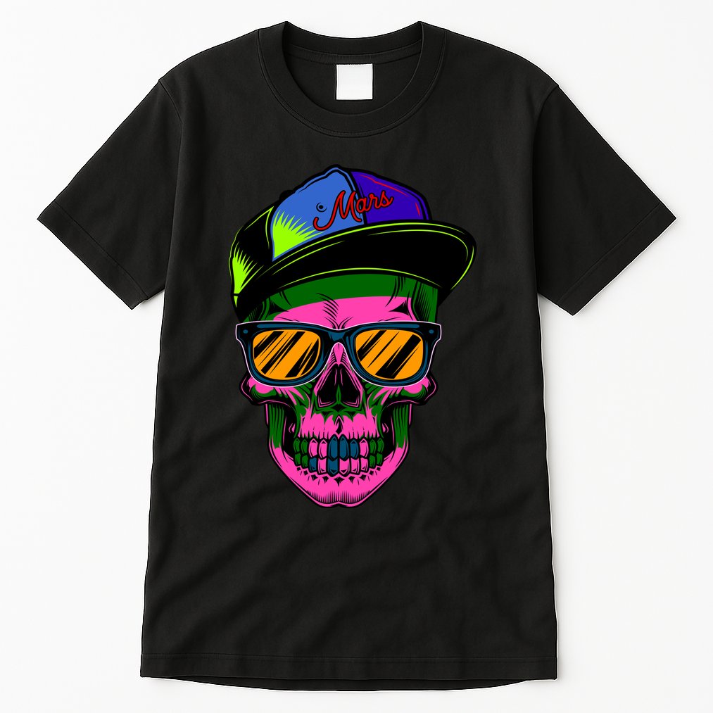 Neon Skeleton Mars Tall T-Shirt