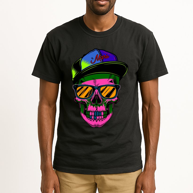 Neon Skeleton Mars Tall T-Shirt