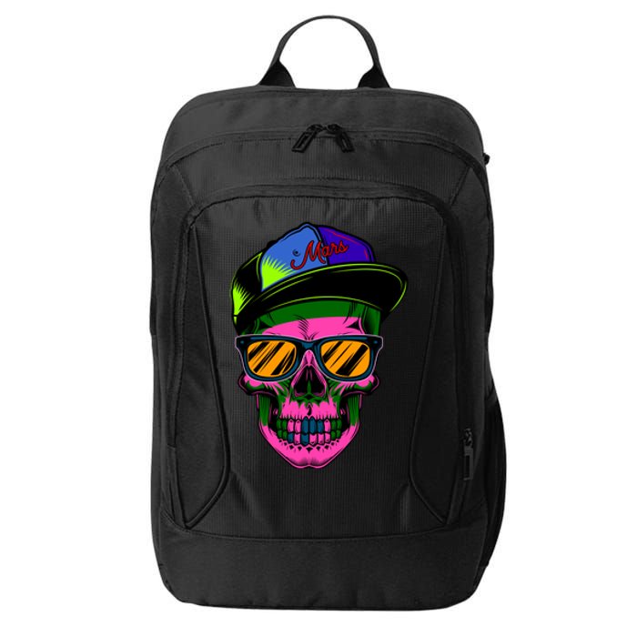 Neon Skeleton Mars City Backpack