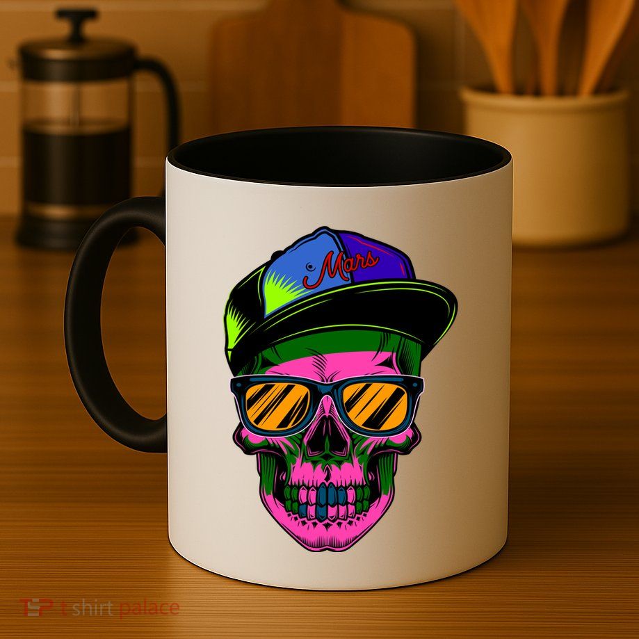 Neon Skeleton Mars Mug