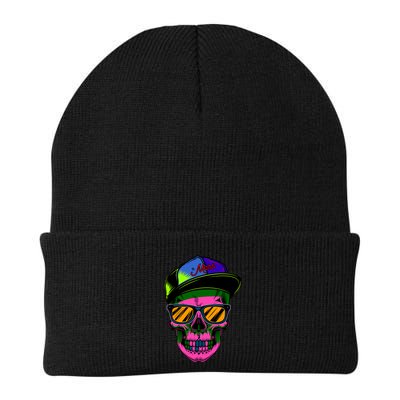 Neon Skeleton Mars Knit Cap Winter Beanie