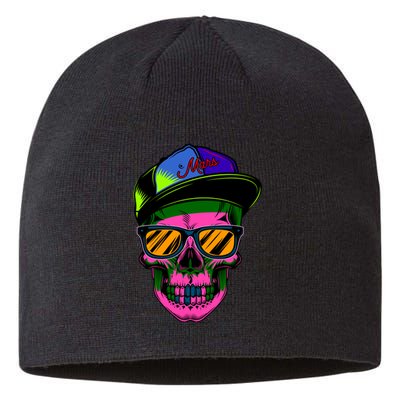 Neon Skeleton Mars Sustainable Beanie