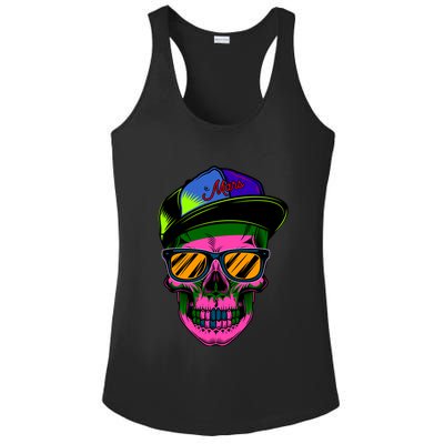 Neon Skeleton Mars Ladies PosiCharge Competitor Racerback Tank