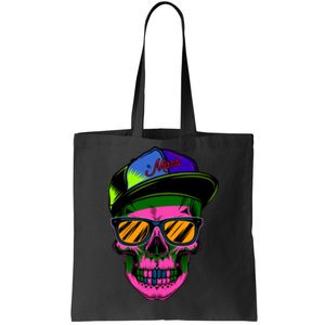 Neon Skeleton Mars Tote Bag