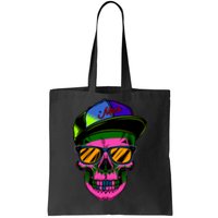 Neon Skeleton Mars Tote Bag