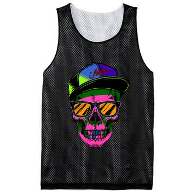 Neon Skeleton Mars Mesh Reversible Basketball Jersey Tank