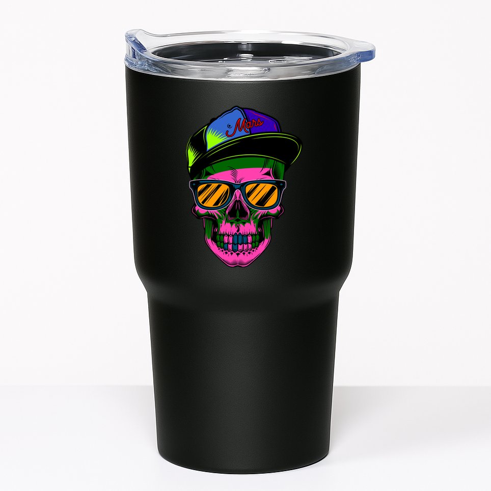 Neon Skeleton Mars Tumbler
