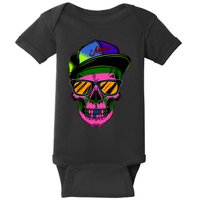 Neon Skeleton Mars Baby Bodysuit