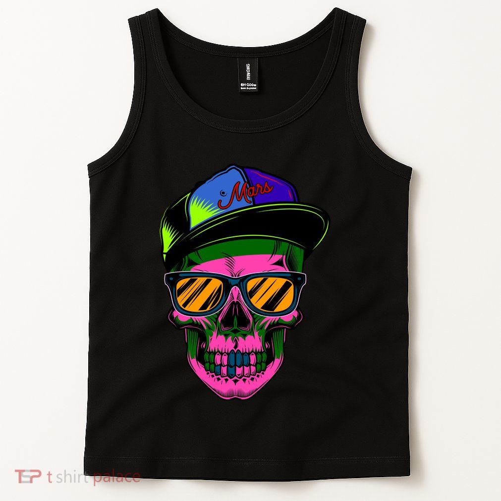 Neon Skeleton Mars Tank Top