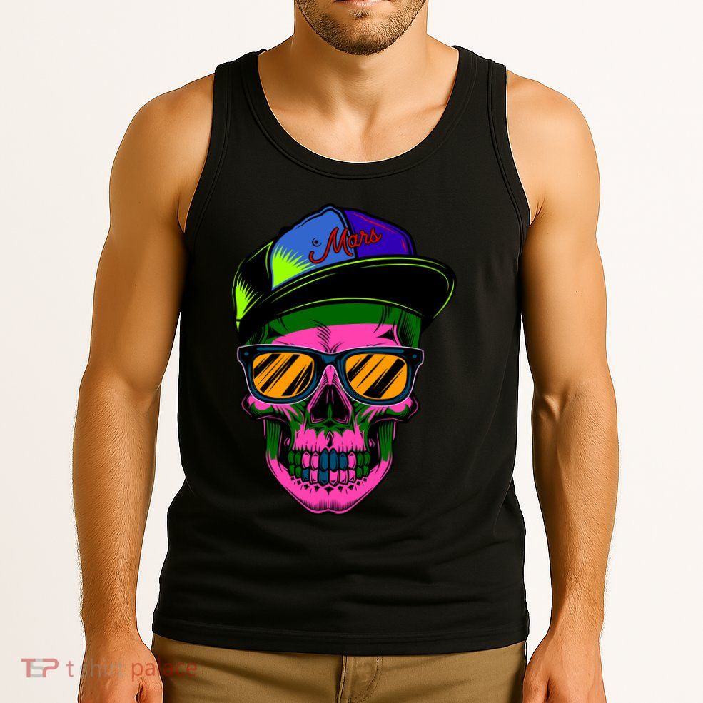 Neon Skeleton Mars Tank Top