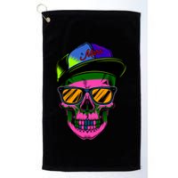 Neon Skeleton Mars Golf Towel