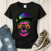Neon Skeleton Mars Womens T-Shirt