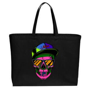 Neon Skeleton Mars Cotton Canvas Jumbo Tote