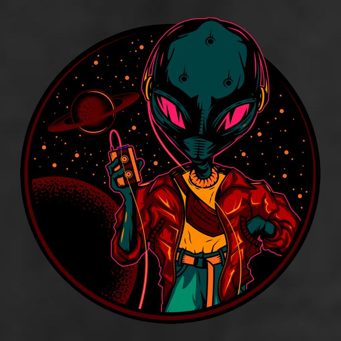 Neon Space Alien Cool Comfort Performance Bucket Hat