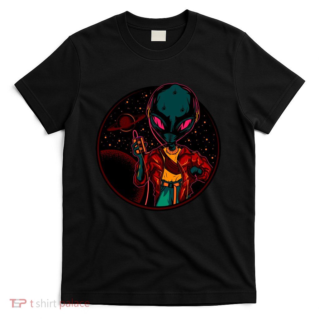 Neon Space Alien T-Shirt