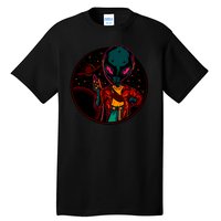 Neon Space Alien Tall T-Shirt