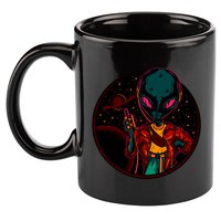 Neon Space Alien 11oz C Handle Ceramic Mug