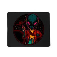 Neon Space Alien Mousepad