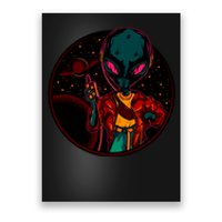 Neon Space Alien Poster