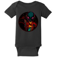 Neon Space Alien Baby Bodysuit