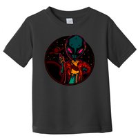 Neon Space Alien Toddler T-Shirt