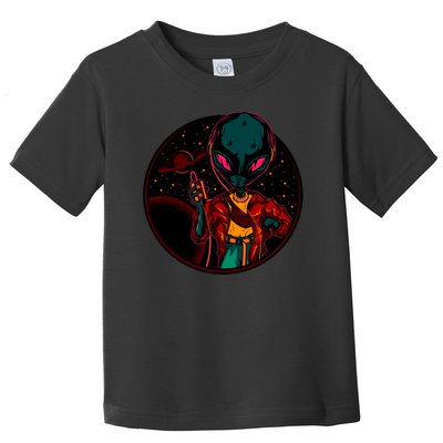 Neon Space Alien Toddler T-Shirt