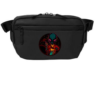 Neon Space Alien Crossbody Pack