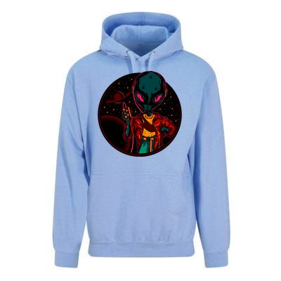 Neon Space Alien Unisex Surf Hoodie