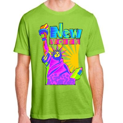 Neon Statue of Liberty Adult ChromaSoft Performance T-Shirt