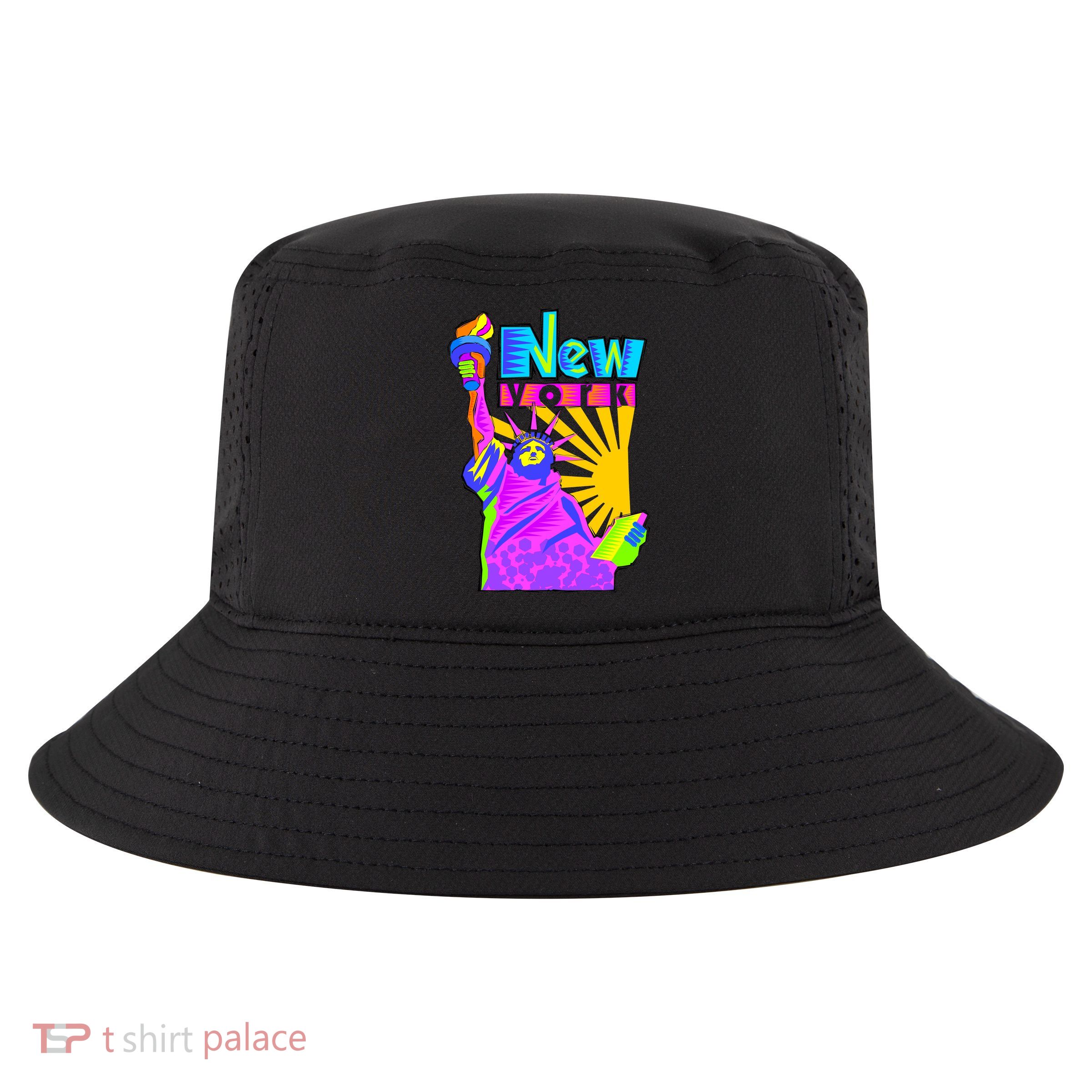 Neon Statue of Liberty Cool Comfort Performance Bucket Hat