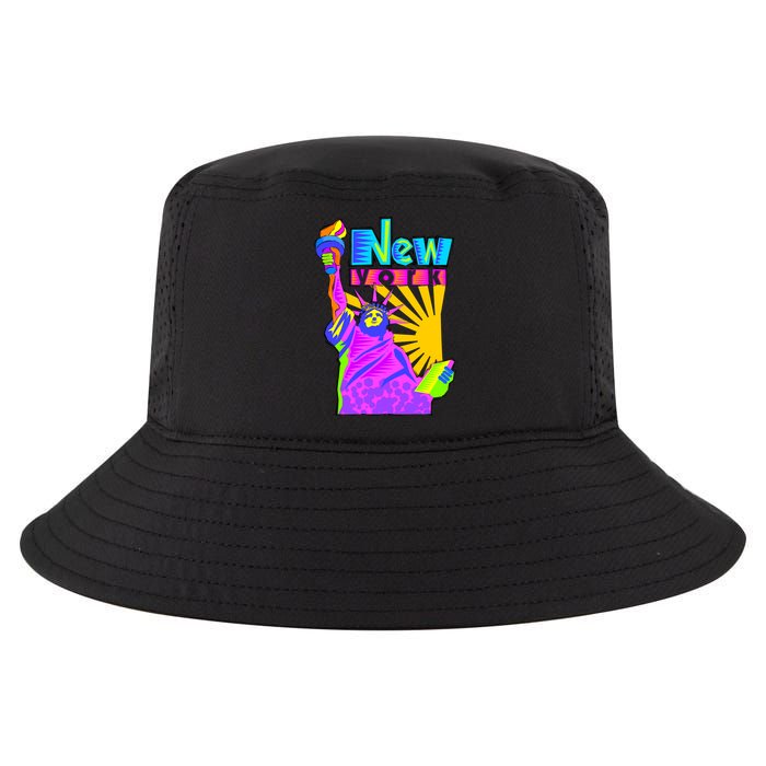 Neon Statue of Liberty Cool Comfort Performance Bucket Hat