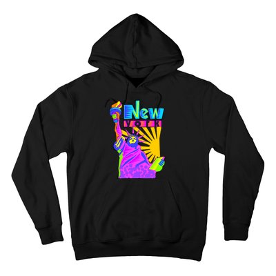 Neon Statue of Liberty Hoodie