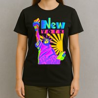 Neon Statue of Liberty T-Shirt