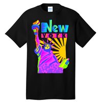 Neon Statue of Liberty Tall T-Shirt