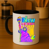 Neon Statue of Liberty Mug