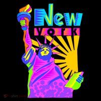 Neon Statue of Liberty Mug
