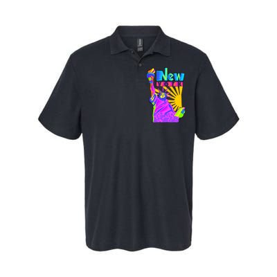 Neon Statue of Liberty Softstyle Adult Sport Polo