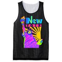 Neon Statue of Liberty Mesh Reversible Basketball Jersey Tank