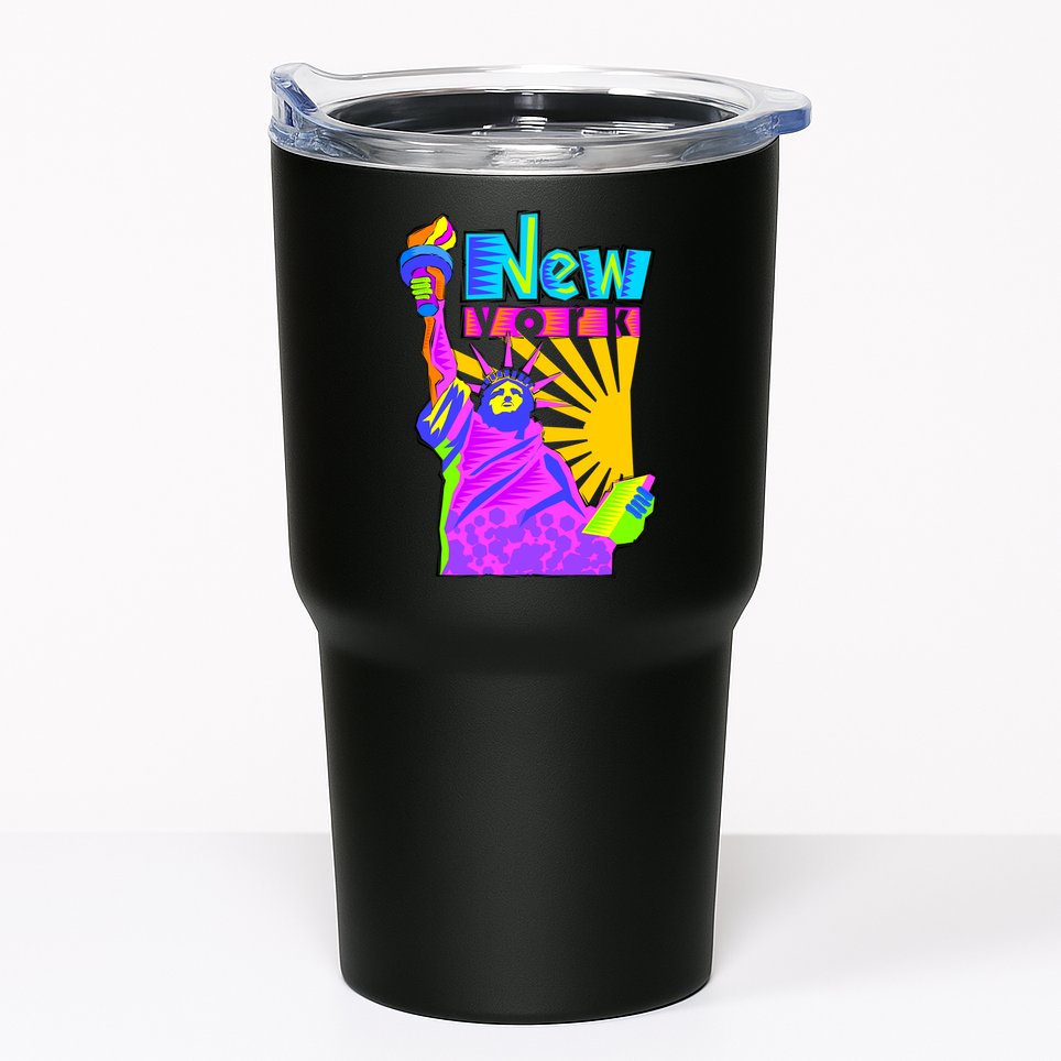 Neon Statue of Liberty Tumbler