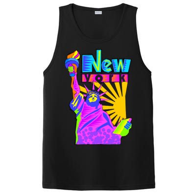 Neon Statue of Liberty PosiCharge Competitor Tank