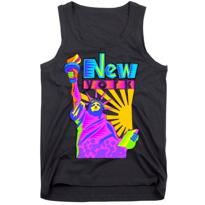 Neon Statue of Liberty Tank Top