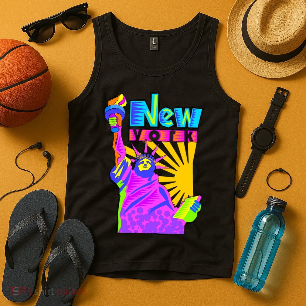Neon Statue of Liberty Tank Top
