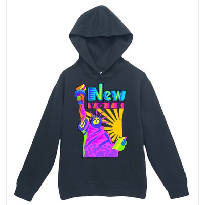 Neon Statue of Liberty Urban Pullover Hoodie