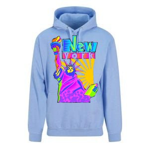 Neon Statue of Liberty Unisex Surf Hoodie