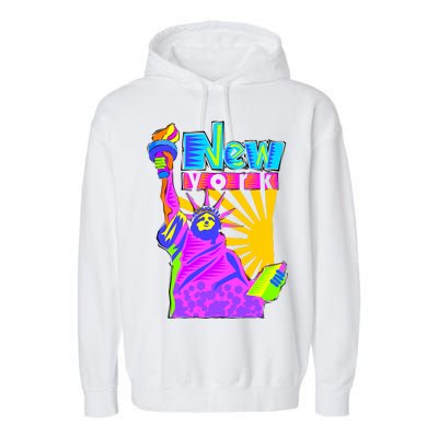 Neon Statue of Liberty Garment-Dyed Fleece Hoodie