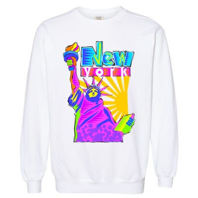 Neon Statue of Liberty Garment-Dyed Sweatshirt