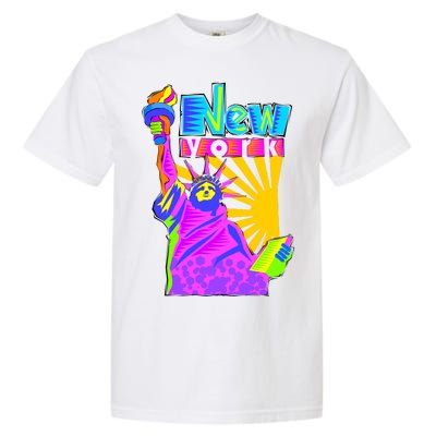 Neon Statue of Liberty Garment-Dyed Heavyweight T-Shirt