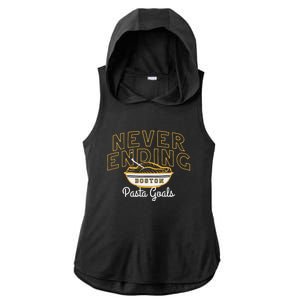 Never Ending Pasta Goals Ladies PosiCharge Tri-Blend Wicking Draft Hoodie Tank