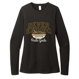 Never Ending Pasta Goals Womens CVC Long Sleeve Shirt